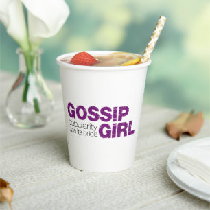 Gobelets En Papier Gossip Girl - La Popularité A Son Prix