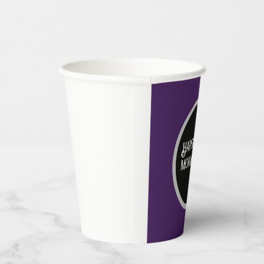 Gobelets En Papier Goth foncé violet clair (Droite)