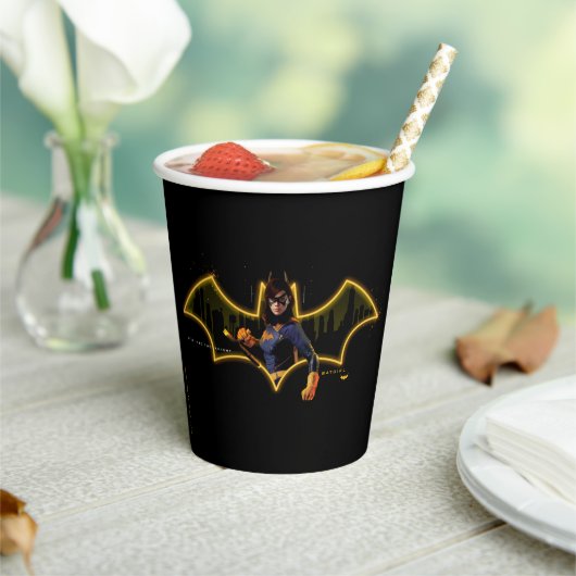 Gobelets En Papier Gotham Knights Batgirl en logo (Insitu)
