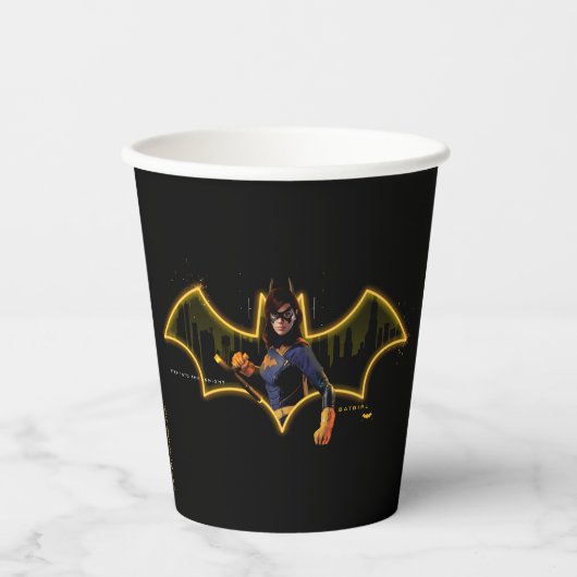 Gobelets En Papier Gotham Knights Batgirl en logo (Recto)