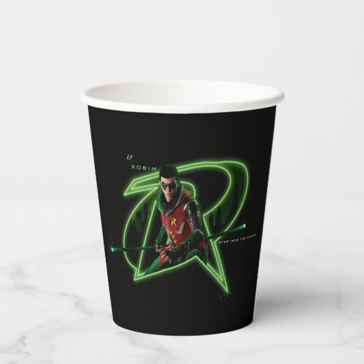 Gobelets En Papier Gotham Knights Robin en logo (Verso)