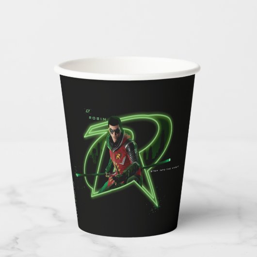 Gobelets En Papier Gotham Knights Robin en logo (Recto)