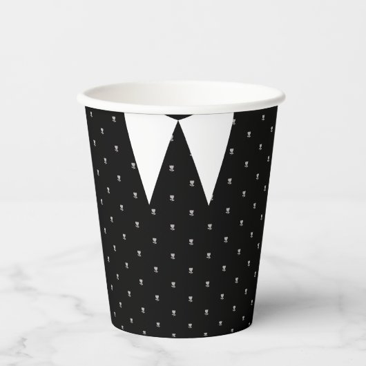 Gobelets En Papier Gothique Petite fille en robe noire Anniversaire (Recto)