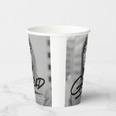 Gobelets En Papier Grad Dashed Grad Black Photo Grad Graduation (Droite)