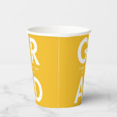 Gobelets En Papier Grad Grad Jaune Grad Grad (Droite)