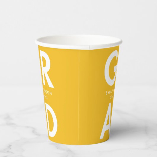 Gobelets En Papier Grad Grad Jaune Grad Grad (Droite)