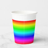 Gobelets En Papier Gradient arc-en-ciel personnalisé avec nom (Droite)