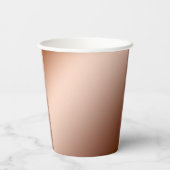 Gobelets En Papier Gradient d'infusion de cuivre Brown clair, tasses  (Verso)