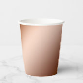 Gobelets En Papier Gradient d'infusion de cuivre Brown clair, tasses  (Recto)