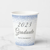 Gobelets En Papier Graduation 2023 Coupe de papier Parties scintillan (Recto)