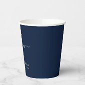 Gobelets En Papier Graduation 2025 Monogramme Nom du script Grad Part (Gauche)