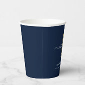 Gobelets En Papier Graduation 2025 Monogramme Nom du script Grad Part (Droite)