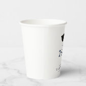 Gobelets En Papier Graduation 2025 Navy Blue Script Grad Party Paper (Droite)