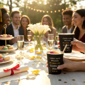 Gobelets En Papier Graduation 2026 Name Custom Black Gold Paper Cups