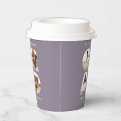 Gobelets En Papier Graduation 4 photo moderne personnalisé violet chi (Droite)