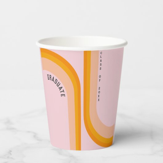 Gobelets En Papier Graduation Arc Arc Arc Arc Retro (Verso)
