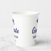 Gobelets En Papier Graduation bleue (Gauche)