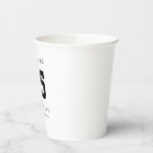 Gobelets En Papier Graduation Class of 2022 Modern Name (Gauche)