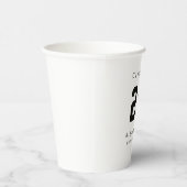 Gobelets En Papier Graduation Class of 2022 Modern Name (Droite)
