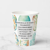 Gobelets En Papier Graduation de la photo de script moderne (Verso)