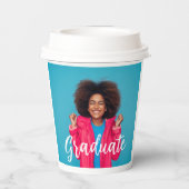 Gobelets En Papier Graduation de la photo de script moderne (Verso)