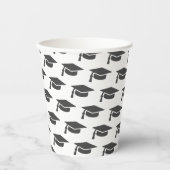 Gobelets En Papier Graduation Grey Tassel Casquette (Recto)