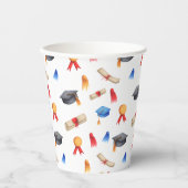 Gobelets En Papier Graduation mûre modélisée (Recto)