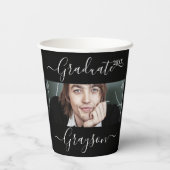 Gobelets En Papier Graduation Photo Simple Moderne Open House Party (Verso)