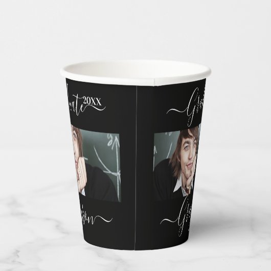 Gobelets En Papier Graduation Photo Simple Moderne Open House Party (Droite)