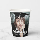 Gobelets En Papier Graduation Photo Simple Moderne Open House Party (Verso)