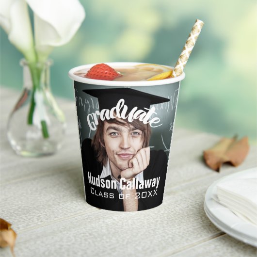 Gobelets En Papier Graduation Photo Simple Moderne Open House Party P (Insitu)