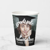 Gobelets En Papier Graduation Photo Simple Moderne Open House Party P (Verso)