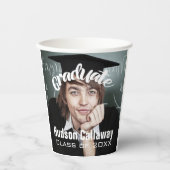 Gobelets En Papier Graduation Photo Simple Moderne Open House Party P (Recto)