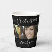 Gobelets En Papier Graduation Photo Simple Moderne Open House Party P (Recto)