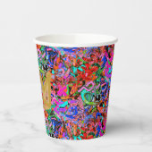 Gobelets En Papier Graffiti coloré de style rue avec couronne (Gauche)