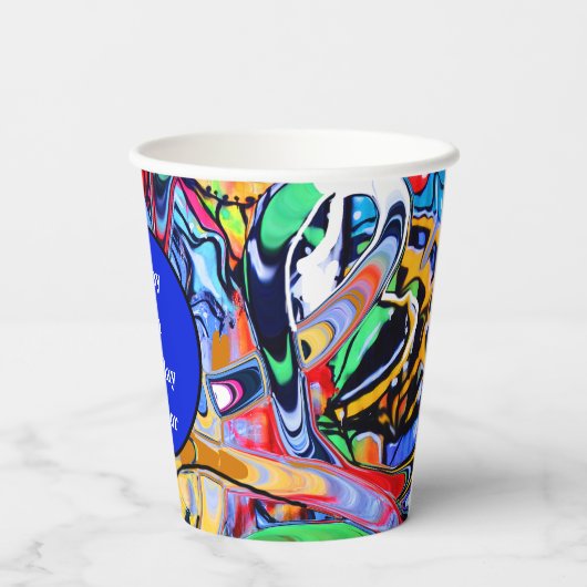 Gobelets En Papier Graffiti de style rue (Verso)