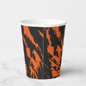 Gobelets En Papier Graffiti orange et noir (Droite)
