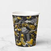 Gobelets En Papier Graffiti urbain Motif de rue (Verso)