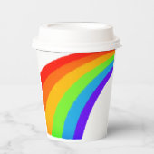 Gobelets En Papier Grand arc en ciel (Recto)