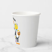 Gobelets En Papier Grand oiseau et nombre | Joyeux Halloween (Verso)