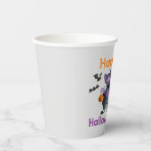 Gobelets En Papier Grand oiseau et nombre | Joyeux Halloween (Recto)