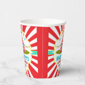 Gobelets En Papier Grand Top Carnaval de cirque 1er anniversaire (Droite)