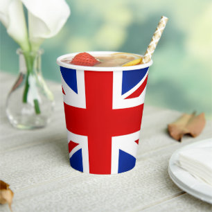 Gobelets En Papier Grande-Bretagne Royaume-Uni British UK Drapeau