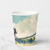 GOBELETS EN PAPIER GRANDE COUPE DE PAPIER DE COURSE "D" (Verso)