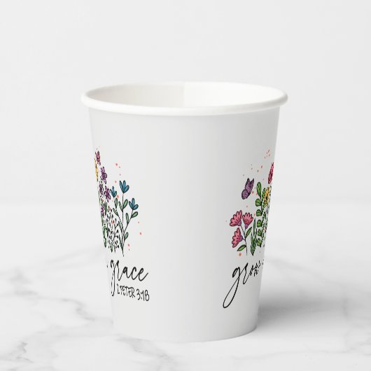 Gobelets En Papier Grandir en grâce (Gauche)