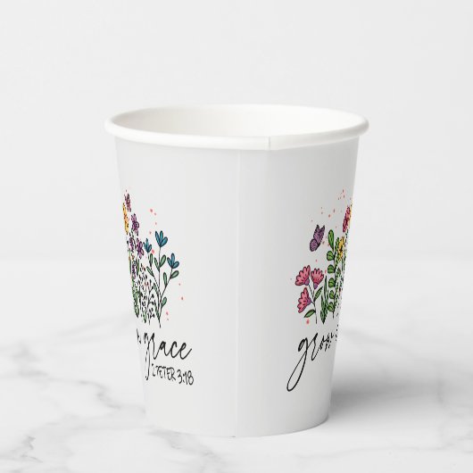 Gobelets En Papier Grandir en grâce (Droite)