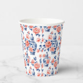 Gobelets En Papier Grandmillenial Chinoiserie Ginger Jar Pink Peonies (Droite)