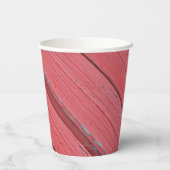 Gobelets En Papier Grange Rouge Rustique Bois Blanc Fleurs Mariage Ch (Verso)