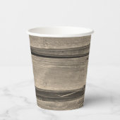 Gobelets En Papier Grange Rustique Bois Fleurs Blanches Mariage Champ (Verso)