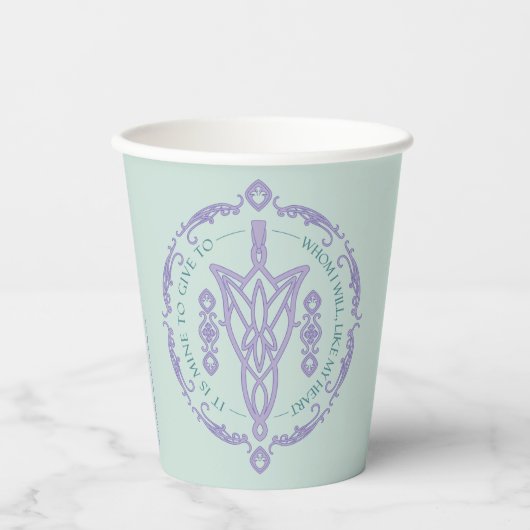 Gobelets En Papier Graphique de citation ARWEN™ Evenstar (Recto)
